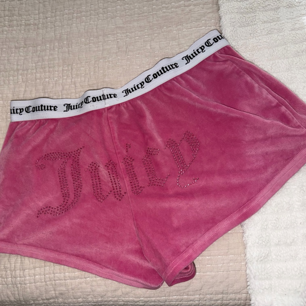 Juicy Couture Pink Velour Lounge Shorts